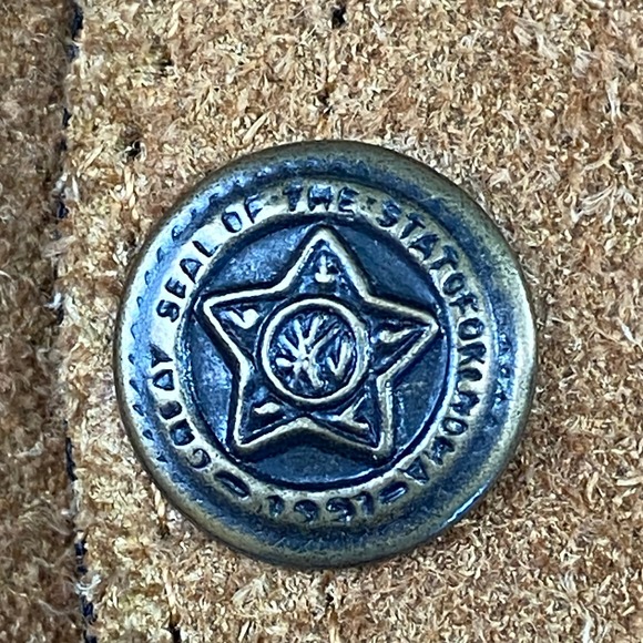 PARAGRAFF Vest Men XL Genuine Leather Suede Tan Western Cowboy Exclusive Vintage - Picture 6 of 10